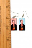 Frida Kahlo Earrings * Pink/Blue